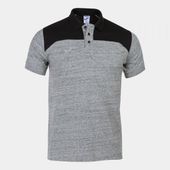 Joma Mens/Boys Polo Shirt Winner II Cotton Jean Short Sleeve 101282 MELANGE GRAY Pocket