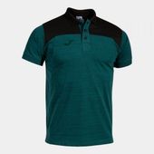 Joma Mens/Boys Polo Shirt Winner II Cotton Jean Short Sleeve 101282 GREEN-BLACK Pocket
