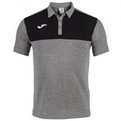 Joma Mens Winner Polo Short Sleeve 101684 MELANGE GRAY Pocket