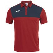 Joma Mens Winner Polo Short Sleeve 101684 RED-NAVY Pocket