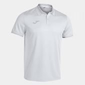 Joma Mens/Boys Championship VI Short Sleeve Polo 101954 WHITE-GREY Pocket
