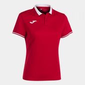 Joma Womens Championship VI Short Sleeve Polo 901272 RED-WHITE Pocket