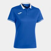Joma Womens Championship VI Short Sleeve Polo 901272 ROYAL-WHITE Pocket