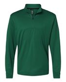 Adidas Lightweight Quarter-Zip Pullover A401 COLLEGIATE GREEN Pocket