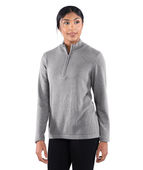 Charles River Apparel Women's 1/4 Zip Mystic Pullover 5369 HEATHER GREY Pocket