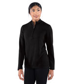 Charles River Apparel Women's 1/4 Zip Mystic Pullover 5369 BLACK Pocket