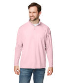 Nautica Men's Saltwater Quarter-Zip Pullover N17924 SUNSET PINK Pocket