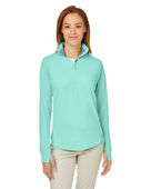 Nautica Ladies' Saltwater Quarter-Zip Pullover N17925 COOL MINT Pocket