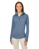 Nautica Ladies' Saltwater Quarter-Zip Pullover N17925 FADED NAVY Pocket