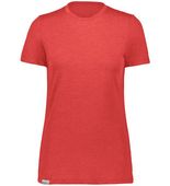 Holloway Ladies Eco-Revive Tee 223717 SCARLET HEATHER Front