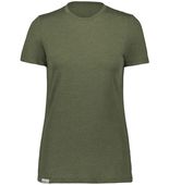 Holloway Ladies Eco-Revive Tee 223717 OLIVE HEATHER Front