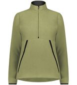 Augusta Ladies Chill Fleece 2.0 1/2 Zip Pullover 6857 OLIVE Pocket
