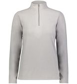 Augusta Ladies Micro-Lite Fleece 1/4 Zip Pullover 6864 ATHLETIC GREY Pocket