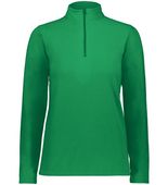 Augusta Ladies Micro-Lite Fleece 1/4 Zip Pullover 6864 KELLY Pocket