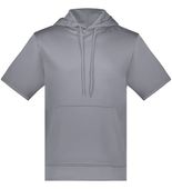 Augusta Wicking Fleece Short Sleeve Hoodie 6871 GRAPHITE Front