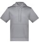 Augusta Wicking Fleece Short Sleeve Hoodie 6871 ATHLETIC GREY Front