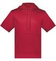 Augusta Wicking Fleece Short Sleeve Hoodie 6871 SCARLET Front