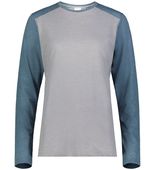 Augusta Ladies Gameday Vintage Long Sleeve Tee 6883 GREY HEATHER/STORM HEATHER Front