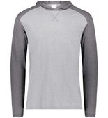 Augusta Gameday Vintage Hoodie 6884 GREY HEATHER/CARBON HEATHER Front