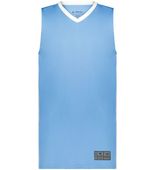 Augusta Youth Match-Up Basketball Jersey 6887 COLUMBIA BLUE/WHITE Front
