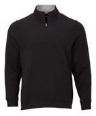 Boxercraft Men's Alumni Qtr Zip BM5205 BLACK Pocket