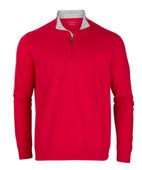 Boxercraft Men's Alumni Qtr Zip BM5205 TRUE RED Pocket