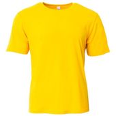 A4 Adult Softek Short Sleeve Tee N3013 GOLD Front