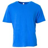 A4 Adult Softek Short Sleeve Tee N3013 ROYAL Front