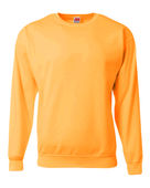 A4 Adult Sprint Fleece Sweatshirt N4275 SAFETY ORANGE Front