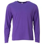 A4 Youth Softek Long Sleeve Tee Nb3029 PURPLE Front