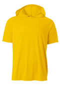 A4 Youth Short Sleeve Hooded Tee Nb3408 GOLD 2011 Front