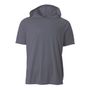 A4 Youth Short Sleeve Hooded Tee Nb3408 GRAPHITE Front