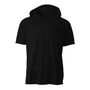 A4 Youth Short Sleeve Hooded Tee Nb3408 BLACK Front