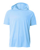 A4 Youth Short Sleeve Hooded Tee Nb3408 SKY BLUE Front