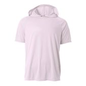 A4 Youth Short Sleeve Hooded Tee Nb3408 WHITE Front