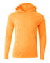 A4 Youth Long Sleeve Hooded Tee Nb3409 SAFETY ORANGE Front