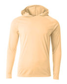 A4 Youth Long Sleeve Hooded Tee Nb3409 MELON Front