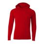 A4 Youth Long Sleeve Hooded Tee Nb3409 SCARLET Front