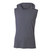 A4 Youth Sleeveless Hooded Tee Nb3410 GRAPHITE Front