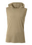 A4 Youth Sleeveless Hooded Tee Nb3410 SAND Front
