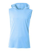 A4 Youth Sleeveless Hooded Tee Nb3410 SKY BLUE Front