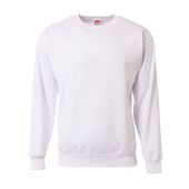 A4 Youth Sprint Fleece Sweatshirt Nb4275 WHITE Front