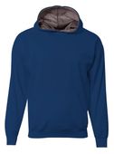 A4 Youth Sprint Fleece Hoodie Nb4279 NAVY/GRAPHITE Front
