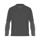Badger Sweatless L/S Tee 426400 GR / GR Front