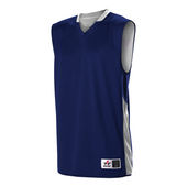 Alleson Youth Single Ply Reversible Jersey 589RSPY NY / WH Front
