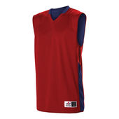 Alleson Youth Single Ply Reversible Jersey 589RSPY RD / NY Front