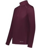 Holloway Ladies Coolcore 1/4 Zip Pullover 222340 MAROON (HLW) Pocket
