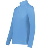 Holloway Ladies Coolcore 1/4 Zip Pullover 222340 COLUMBIA BLUE Pocket
