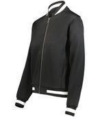 Holloway Ladies V-Street Full Zip Jacket 223747 BLACK/WHITE Pocket
