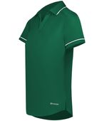 Holloway Ladies Coolcore Performance Polo 222701 DARK GREEN/WHITE Pocket